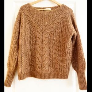Sezane Camel Brown Sweater Jumper Size XS